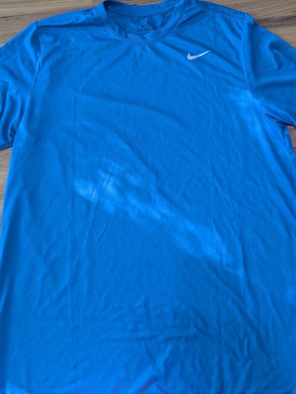Nike The Nike Tee Dri-FIT Short Sleeve Athletic Training T-Shirt Blue Size Large